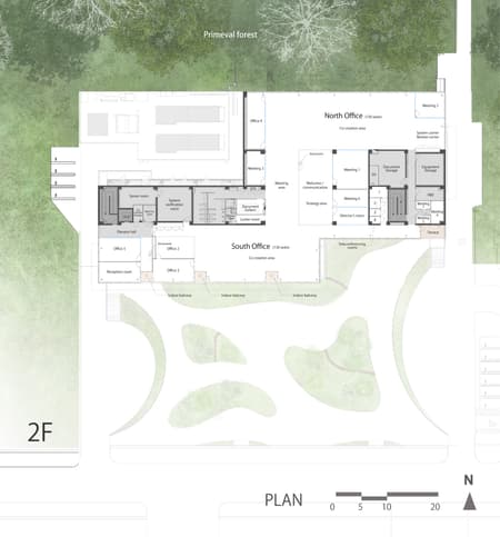 Eisai Kawashima Industrial Park Cafeteria and Office