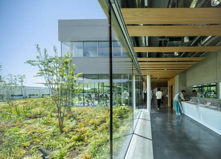 Eisai Kawashima Industrial Park Cafeteria and Office