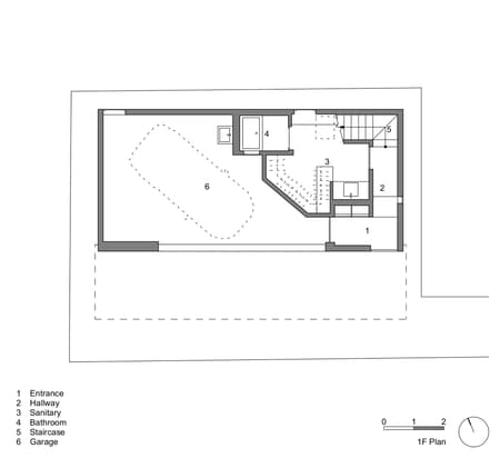 Garage House in Toyonaka