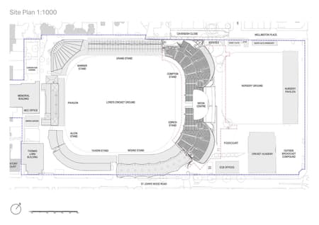 Compton & Edrich Stands Lord’s Cricket Ground 