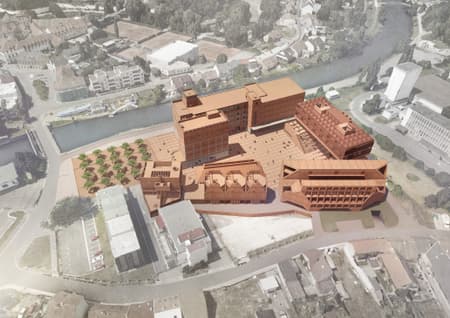 GAMPA and Sféra with Public Spaces of Automatic Mills in Pardubice
