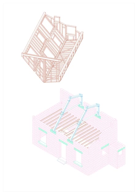 Elevation of a Family House in Bagnolet